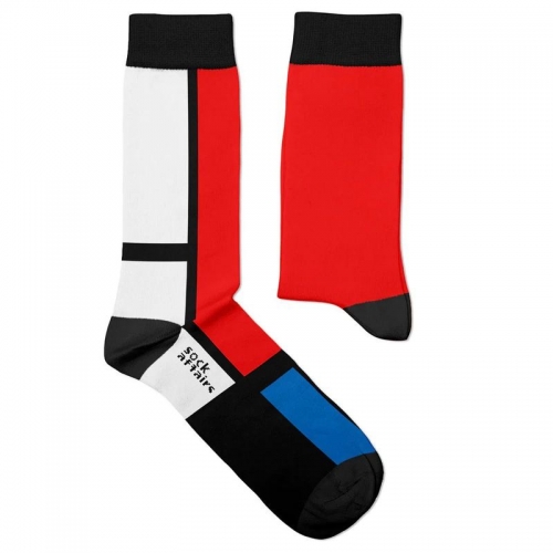 Socken Kunstwerke - Mondrian "Komposition II"